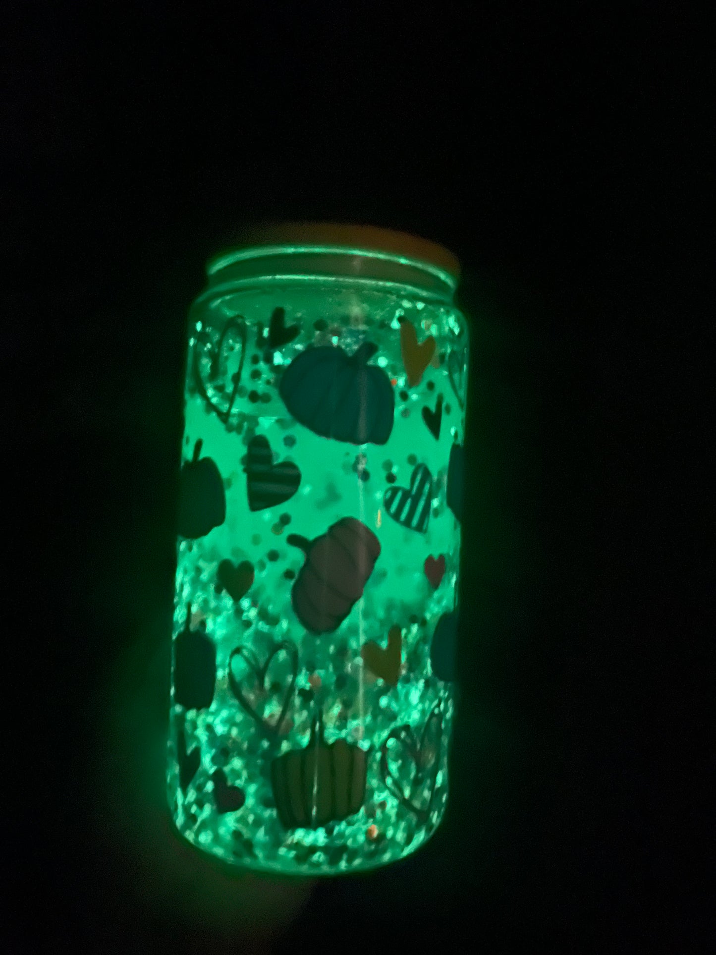 Glow in the dark snow globe Libby