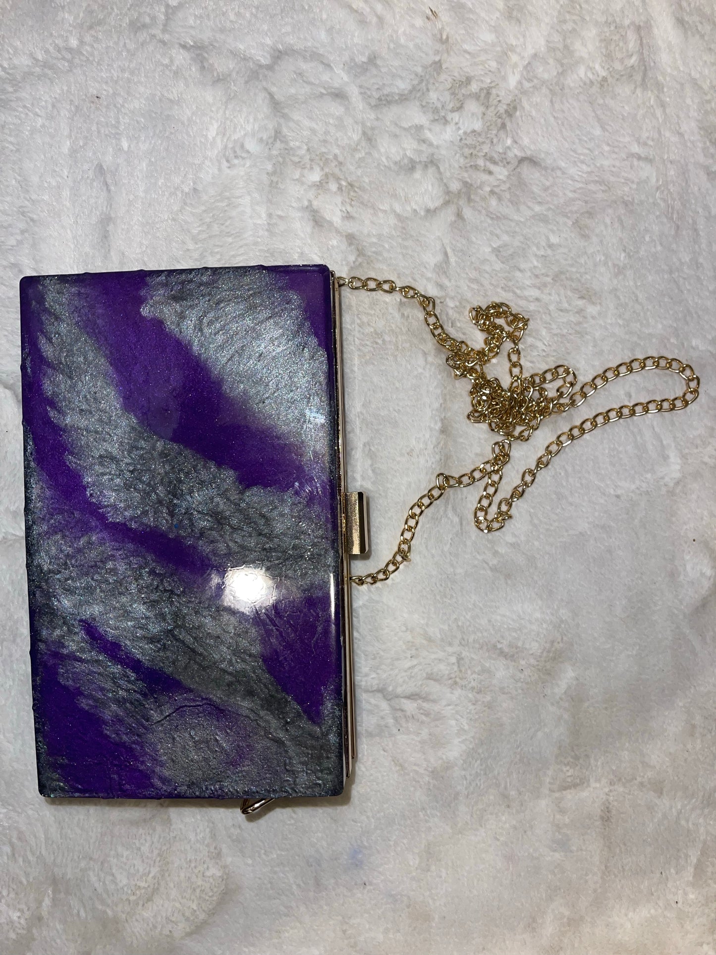 Resin Clutch Purse